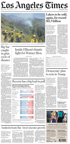 Cover of Los Angeles Times