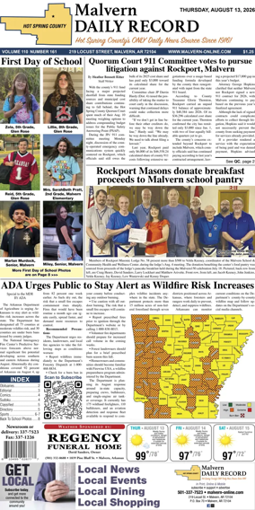 Cover of Malvern Daily Record