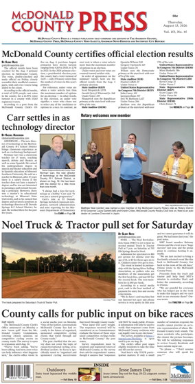Cover of McDonald County Press