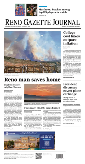 Cover of Reno Gazette Journal