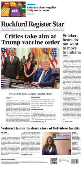 Cover of Rockford Register Star