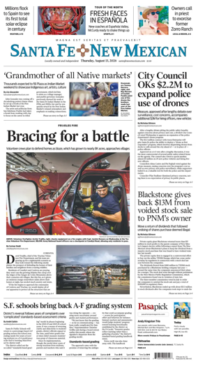 Cover of Santa Fe New Mexican