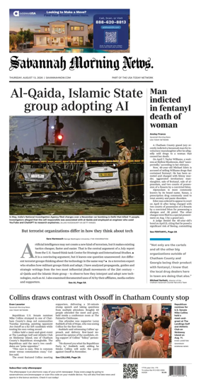 Cover of Savannah Morning News