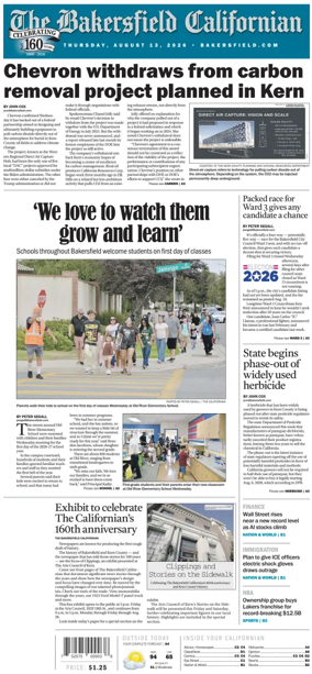 Cover of The Bakersfield Californian