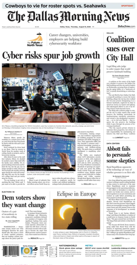 Cover of The Dallas Morning News