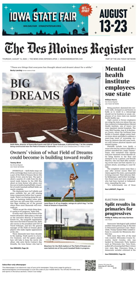 Cover of The Des Moines Register