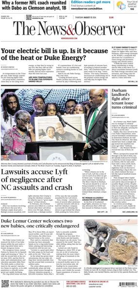 Cover of The News & Observer
