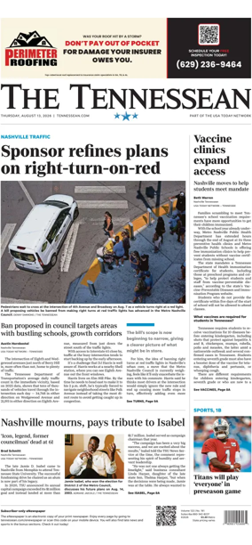 Cover of The Tennessean
