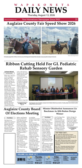 Cover of Wapakoneta Daily News