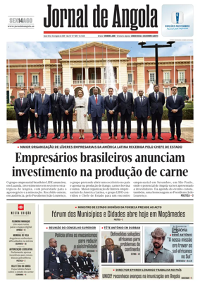 Cover of Jornal de Angola
