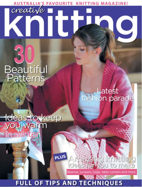 Cover of Creative Knitting (Australia)