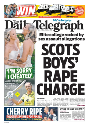Cover of The Daily Telegraph (Sydney)