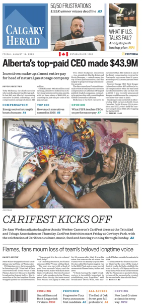 Cover of Calgary Herald