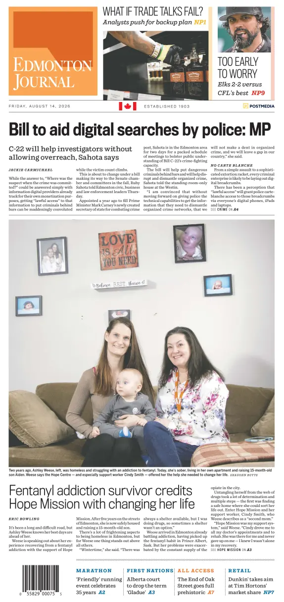 Cover of Edmonton Journal