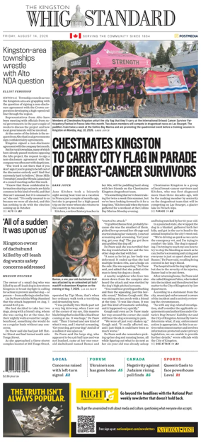 Cover of Kingston Whig-Standard