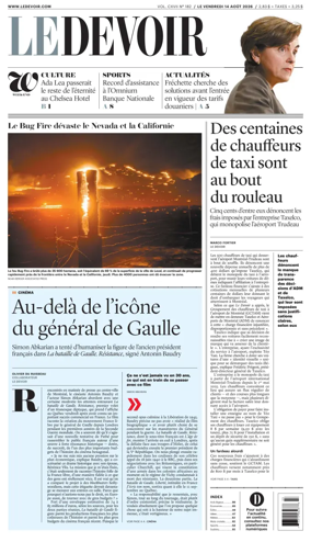 Cover of Le Devoir