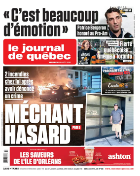 Cover of Le Journal de Quebec