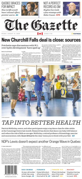 Cover of Montreal Gazette