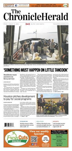 Cover of The Chronicle Herald (Metro)