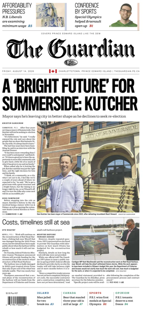 Cover of The Guardian (Charlottetown)