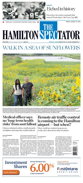 Cover of The Hamilton Spectator