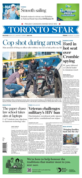 Cover of Toronto Star