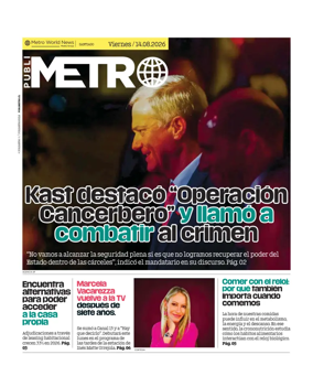 Cover of Publimetro Chile
