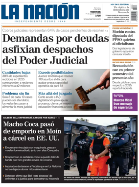 Cover of La Nacion (Costa Rica)