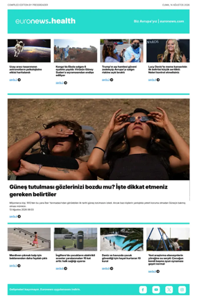 Cover of Euronews Health (Turkish) Compiled Edition