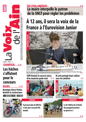 Cover of La Voix de l’Ain Amberieu en Bugey - Meximieux