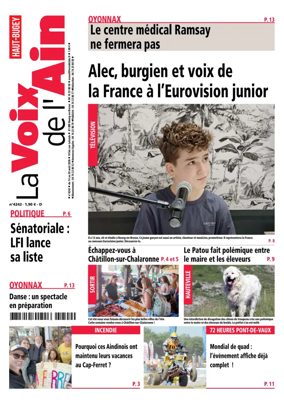 Cover of La Voix de l’Ain Oyonnax