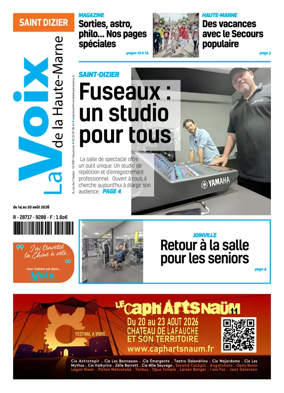 Cover of La Voix de la Haute-Marne edition Saint-Dizier