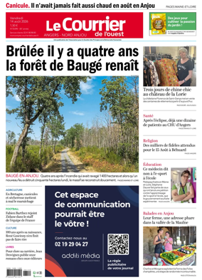 Cover of Le Courrier de l’Ouest (Angers)