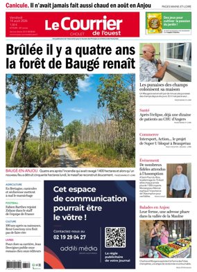 Cover of Le Courrier de l’Ouest (Cholet)