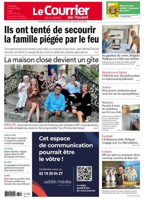 Cover of Le Courrier de l’Ouest (Deux-Sevres)