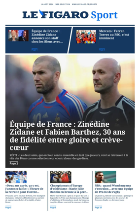Cover of Le Figaro Sport