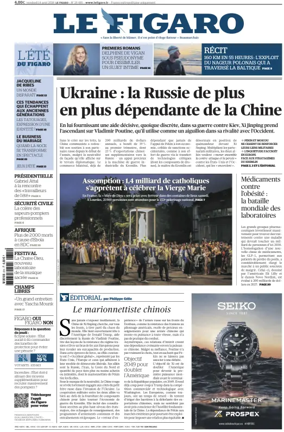 Cover of Le Figaro