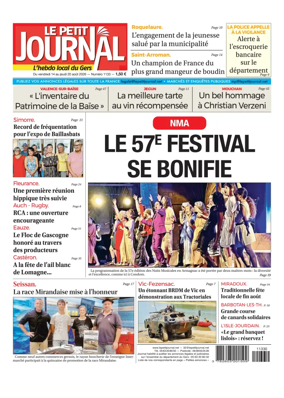 Cover of Le Petit Journal - L'hebdo local du Gers