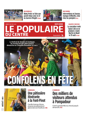 Cover of Le Populaire du Centre (Haute-Vienne)