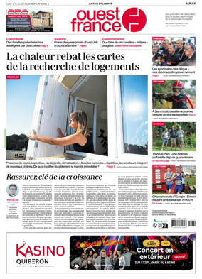 Cover of Ouest France (Auray)