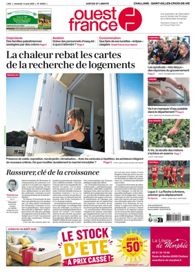 Cover of Ouest France (Challans / Saint-Gilles-Croix-de-Vie)