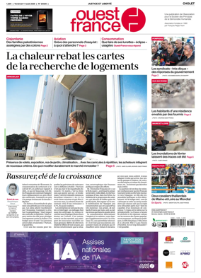 Cover of Ouest France (Cholet)