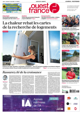 Cover of Ouest France (Loudeac / Rostrenen)