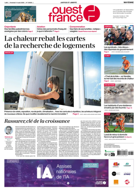 Cover of Ouest France (Mayenne)