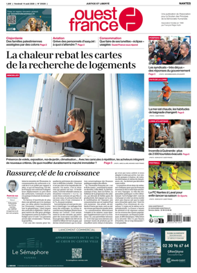 Cover of Ouest France (Nantes)