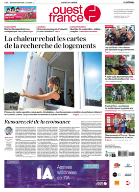 Cover of Ouest France (Ploermel)