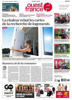 Cover of Ouest France (Pontivy)