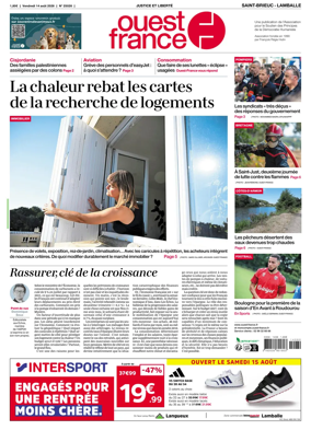 Cover of Ouest-France (Saint-Brieuc Lamballe)