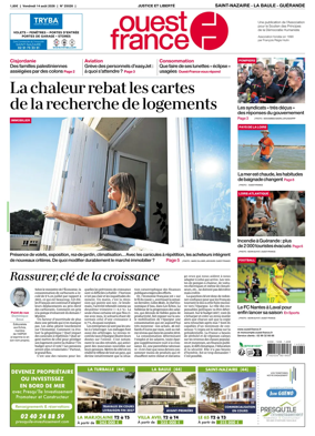 Cover of Ouest France (Saint-Nazaire La Baule Guerande)
