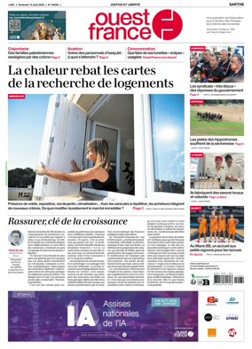 Cover of Ouest France (Sarthe)